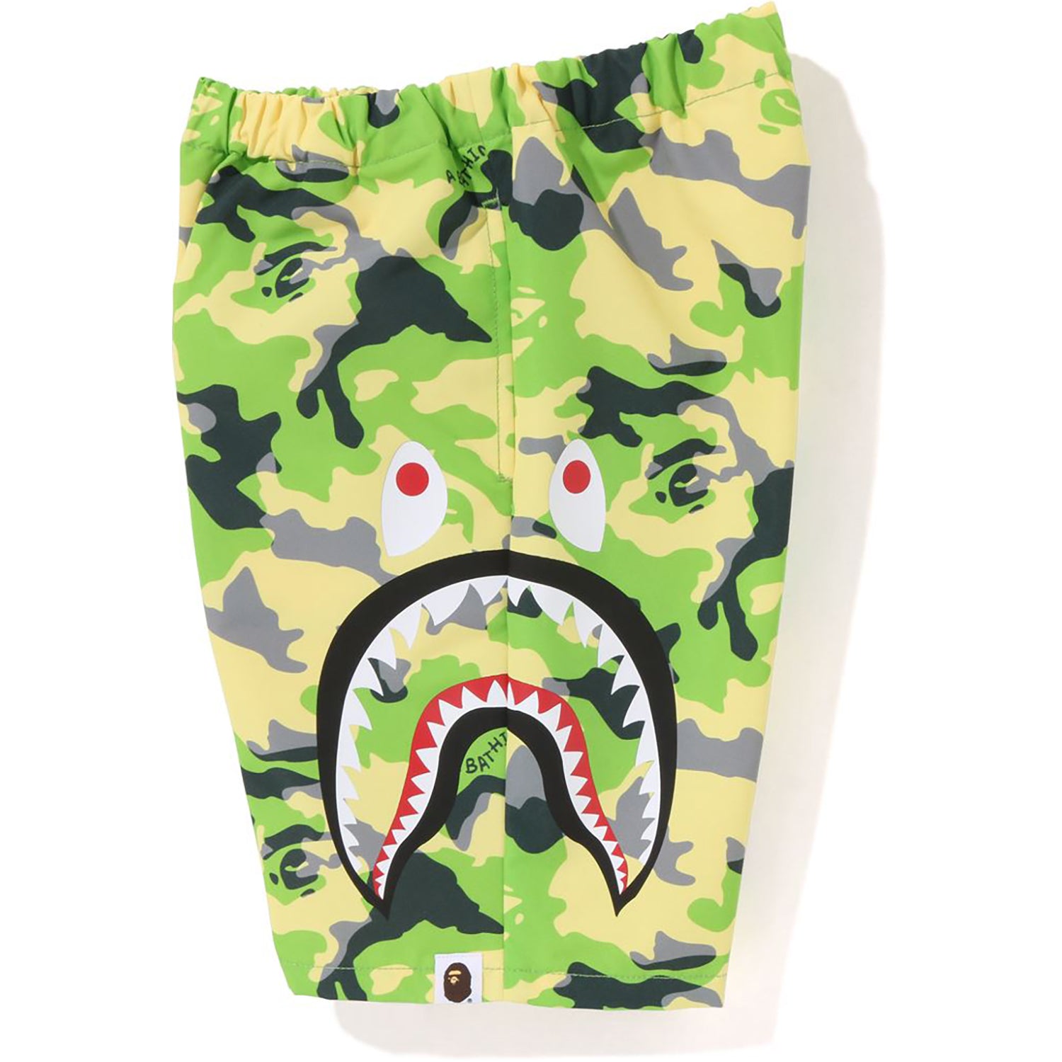 WOODLAND CAMO SIDE SHARK BEACH SHORTS KIDS – us.bape.com
