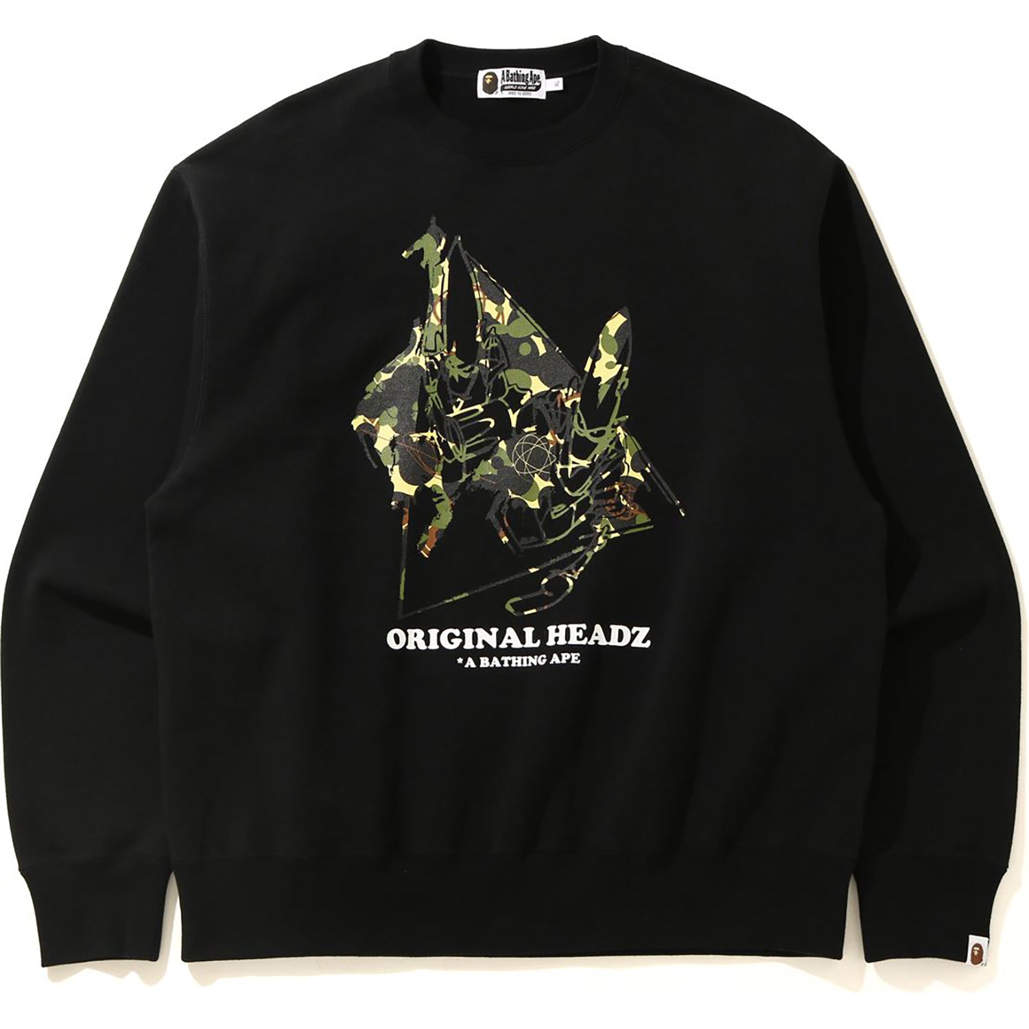 BAPE X MO'WAX X UNKLE POINTMAN RELAXED CREWNECK MENS