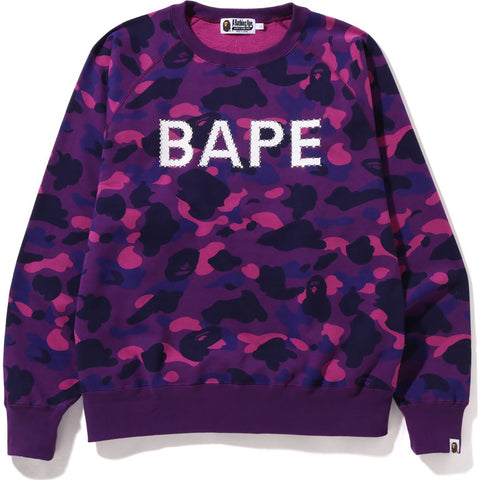 COLOR CAMO CRYSTAL STONE RELAXED FIT CREWNECK MENS