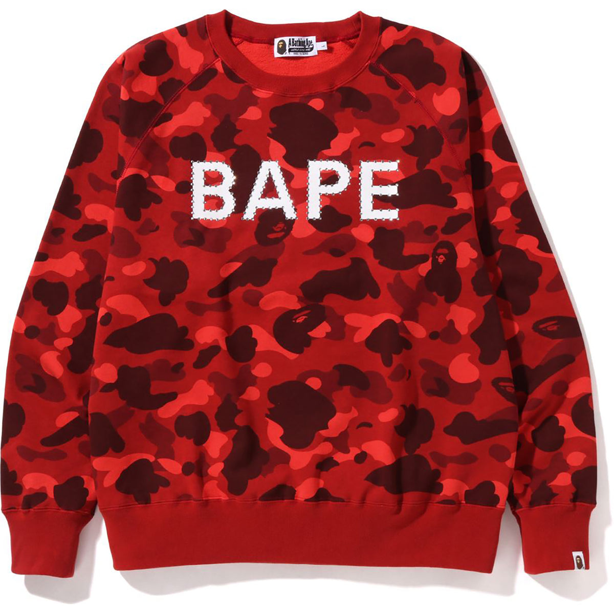 COLOR CAMO CRYSTAL STONE RELAXED FIT CREWNECK MENS