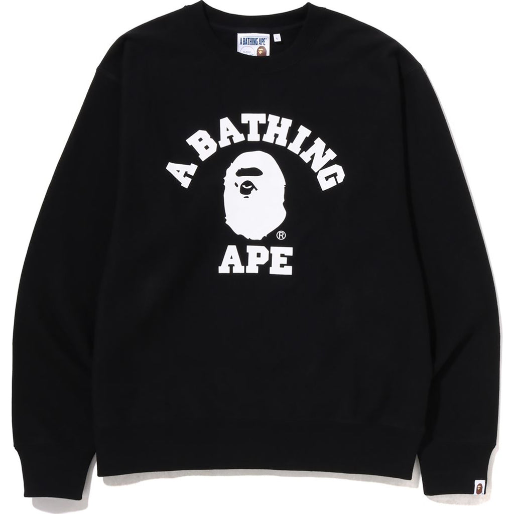 FCRB BAPE COLLEGE CREW NECK SWEAT