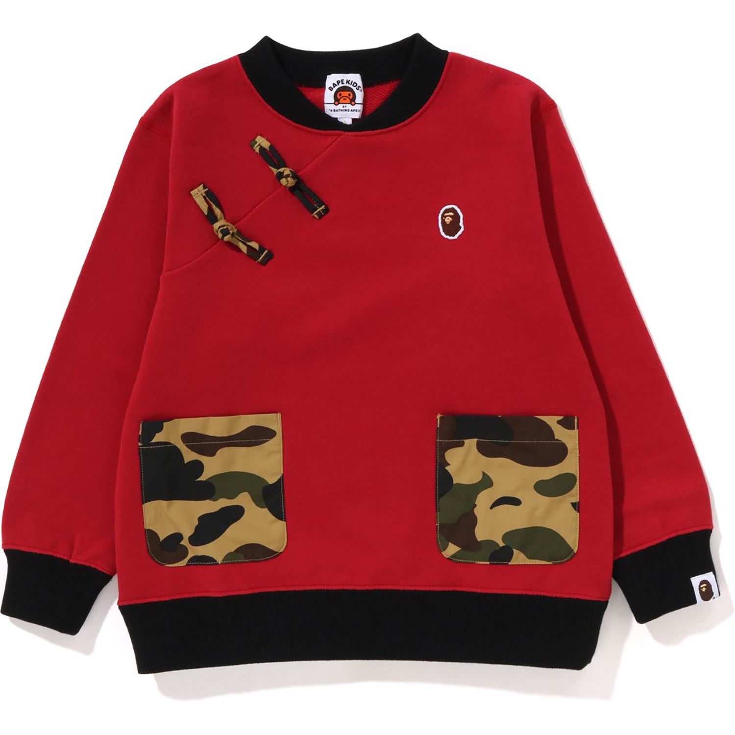 1ST CAMO CHINA BUTTON CREWNECK KIDS