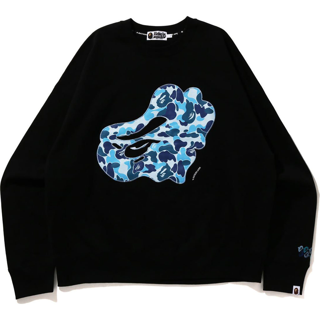 ABC CAMO PATCH LOOSE FIT CREWNECK MENS