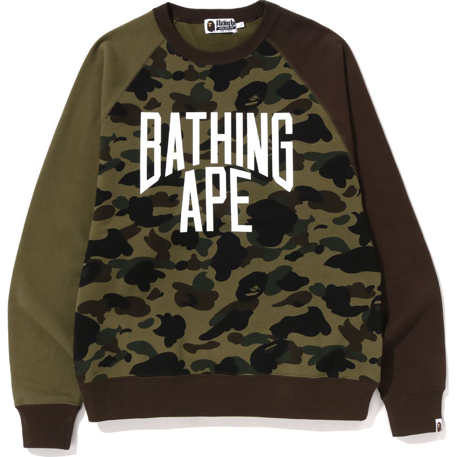 1ST CAMO CRAZY NYC LOGO RELAXED FIT CREWNECK MENS