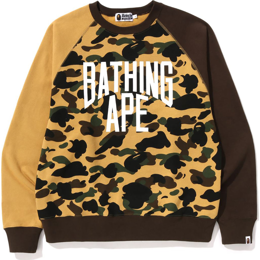 1ST CAMO CRAZY NYC LOGO RELAXED FIT CREWNECK MENS