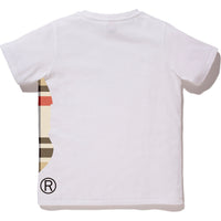 BAPE CHECK SIDE BIG APE HEAD TEE LADIES