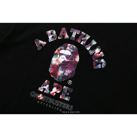 BAPE X GHOSTBUSTERS CAMO COLLEGE TEE MENS | us.bape.com