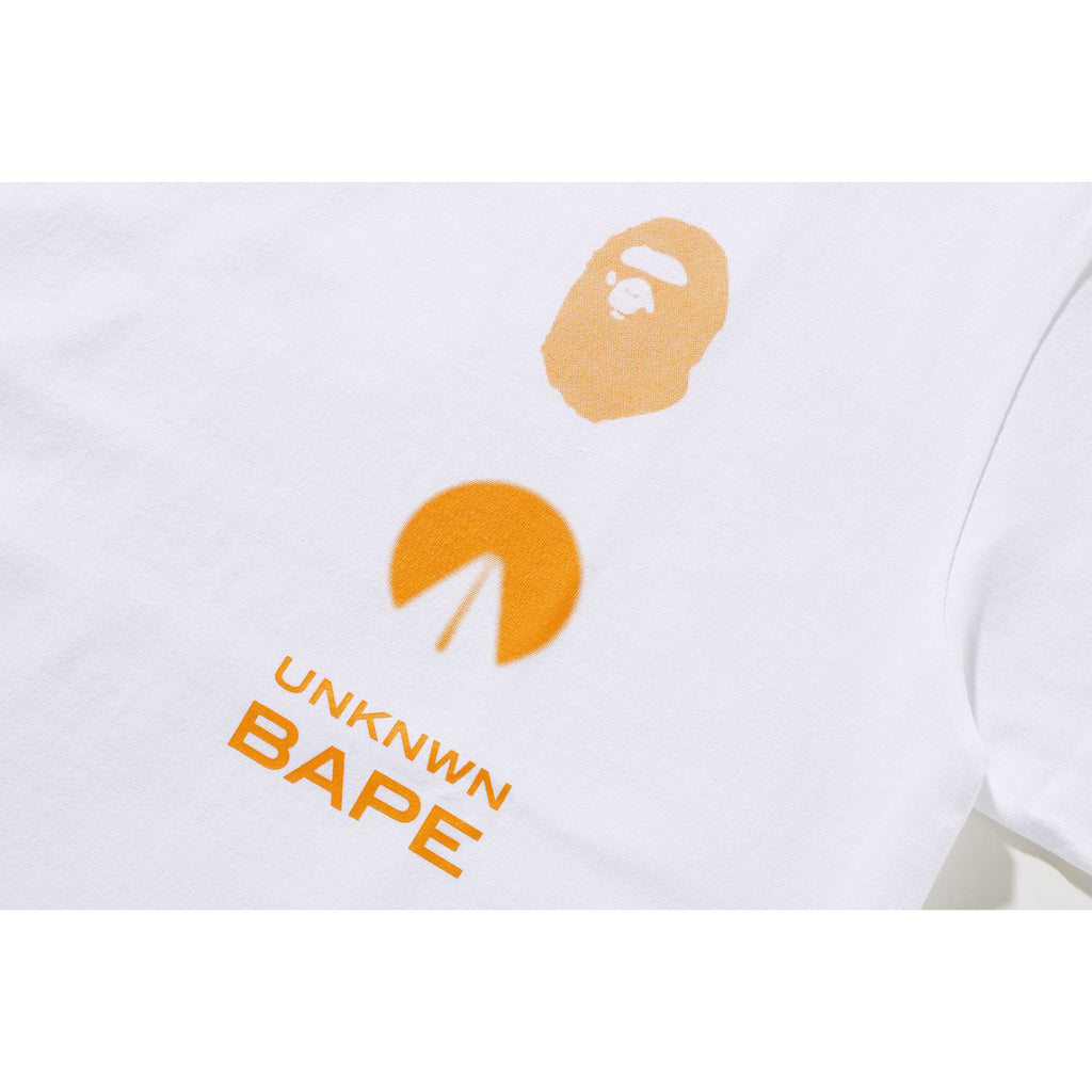 White and orange bape hot sale shirt