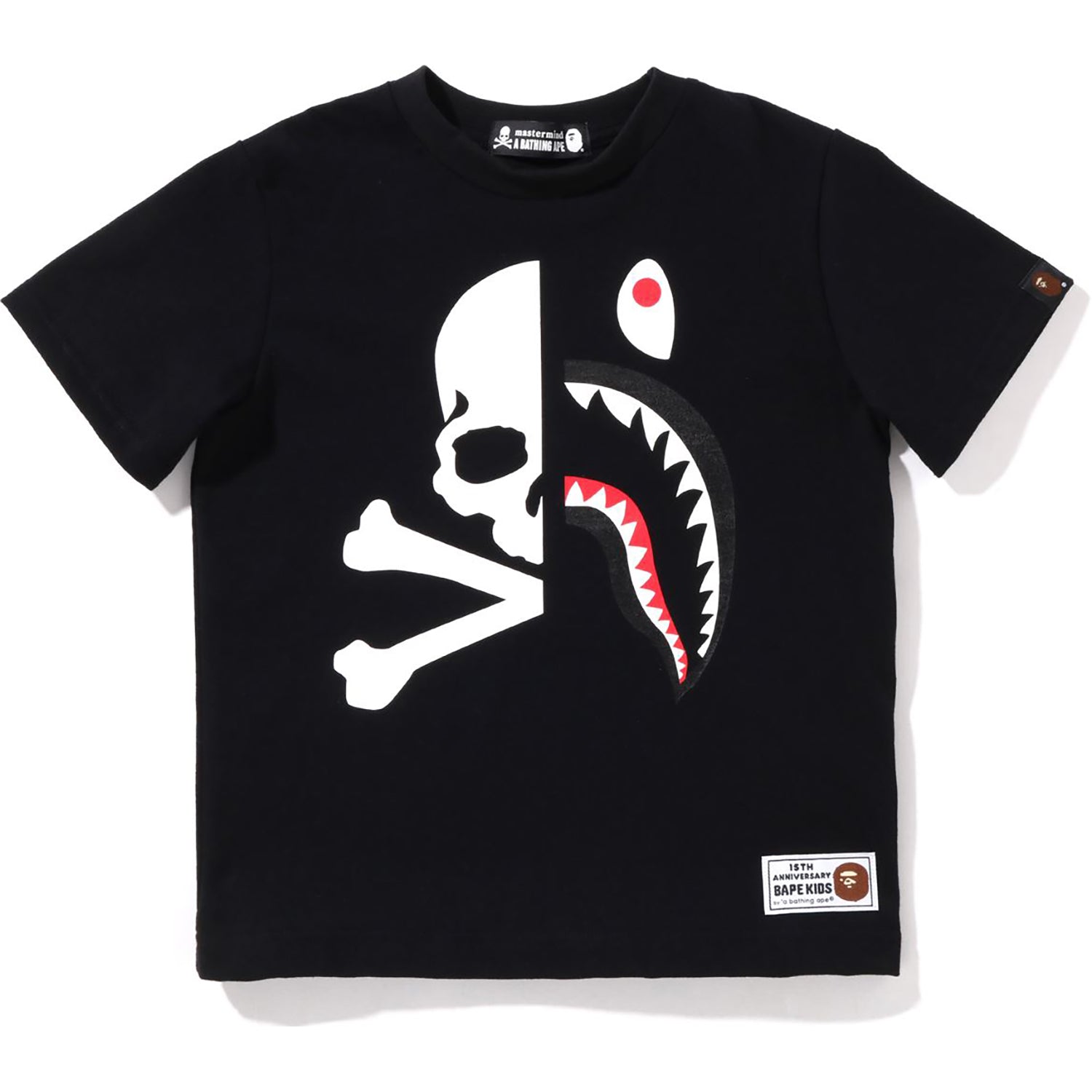 BK15TH ANNIVERSARY X MASTERMIND HALF SHARK TEE KIDS – us.bape.com