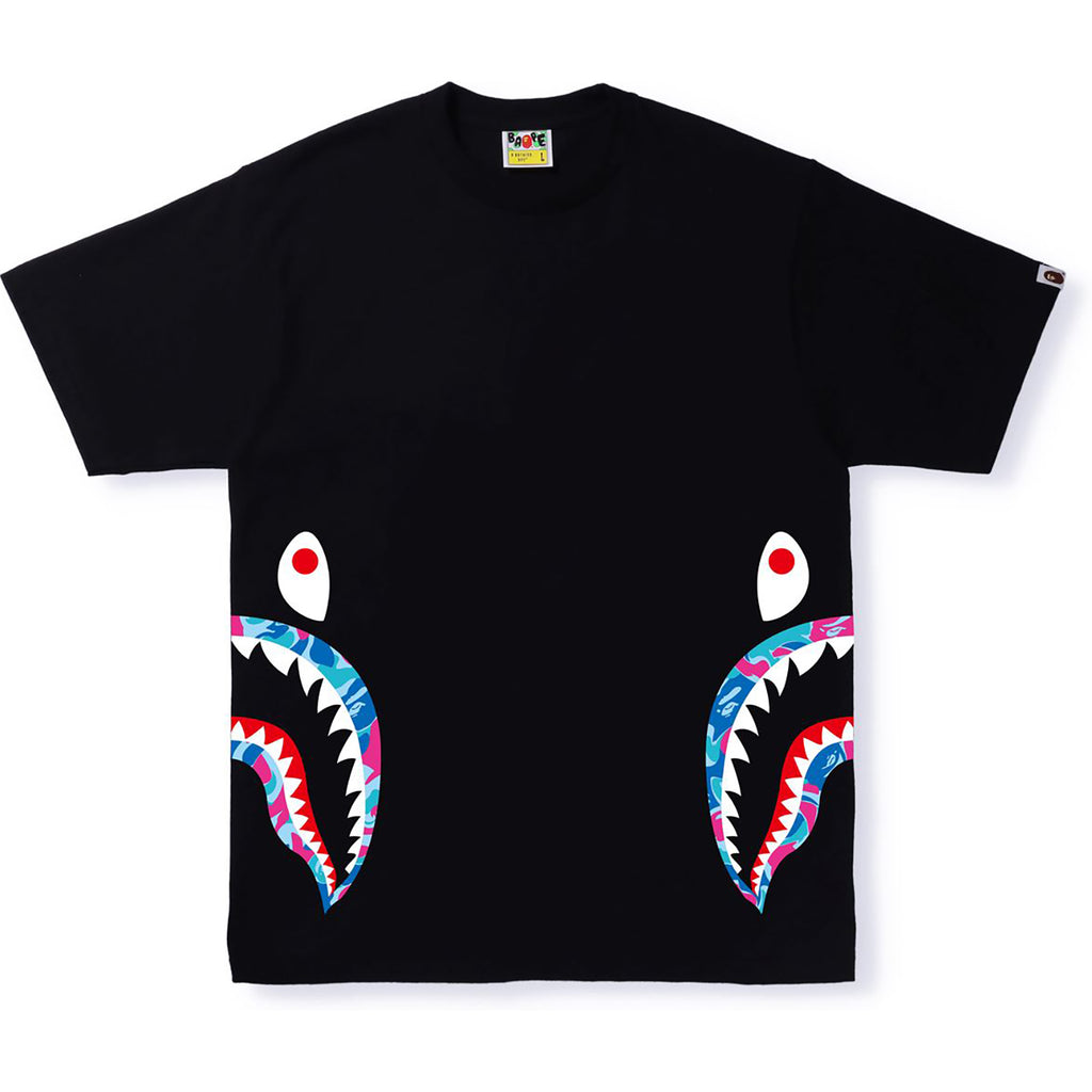 MARBLE CAMO SIDE SHARK TEE MENS