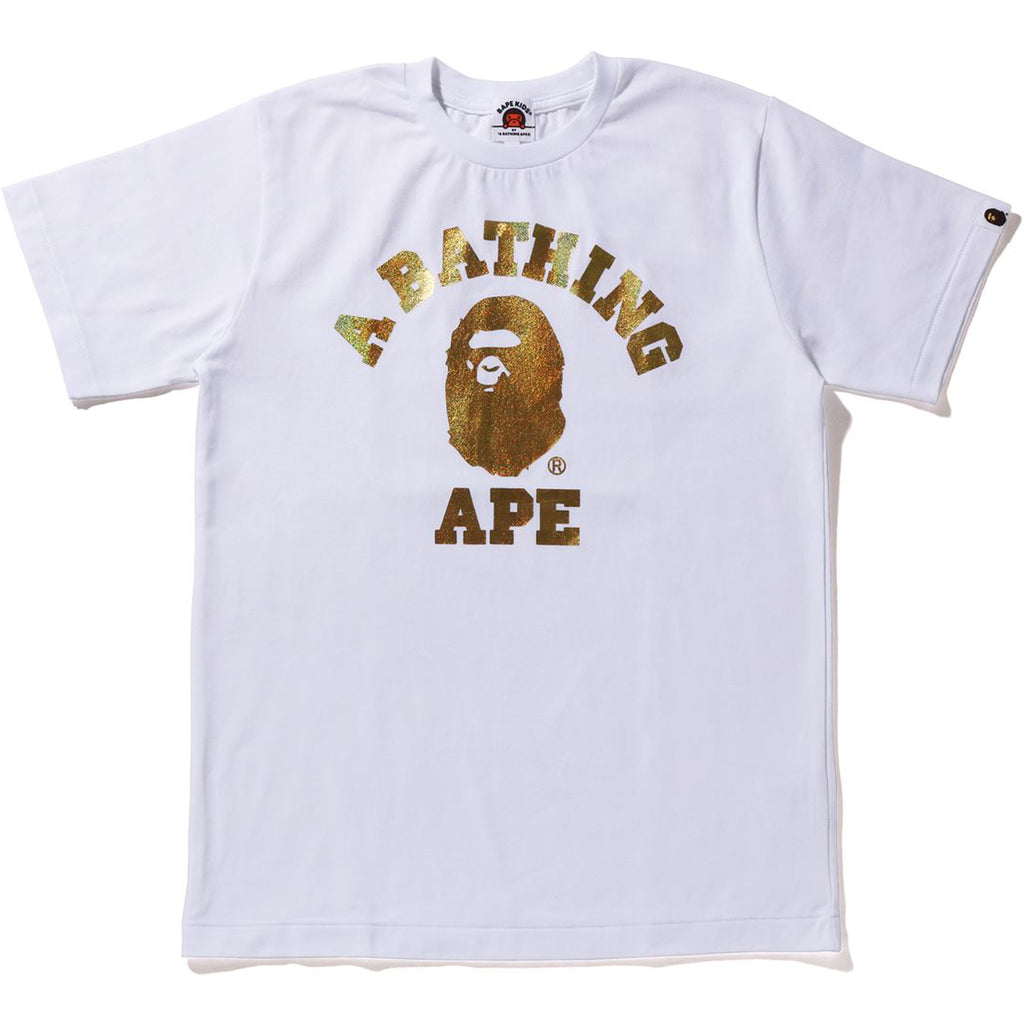 FOIL COLLEGE TEE KIDS | us.bape.com