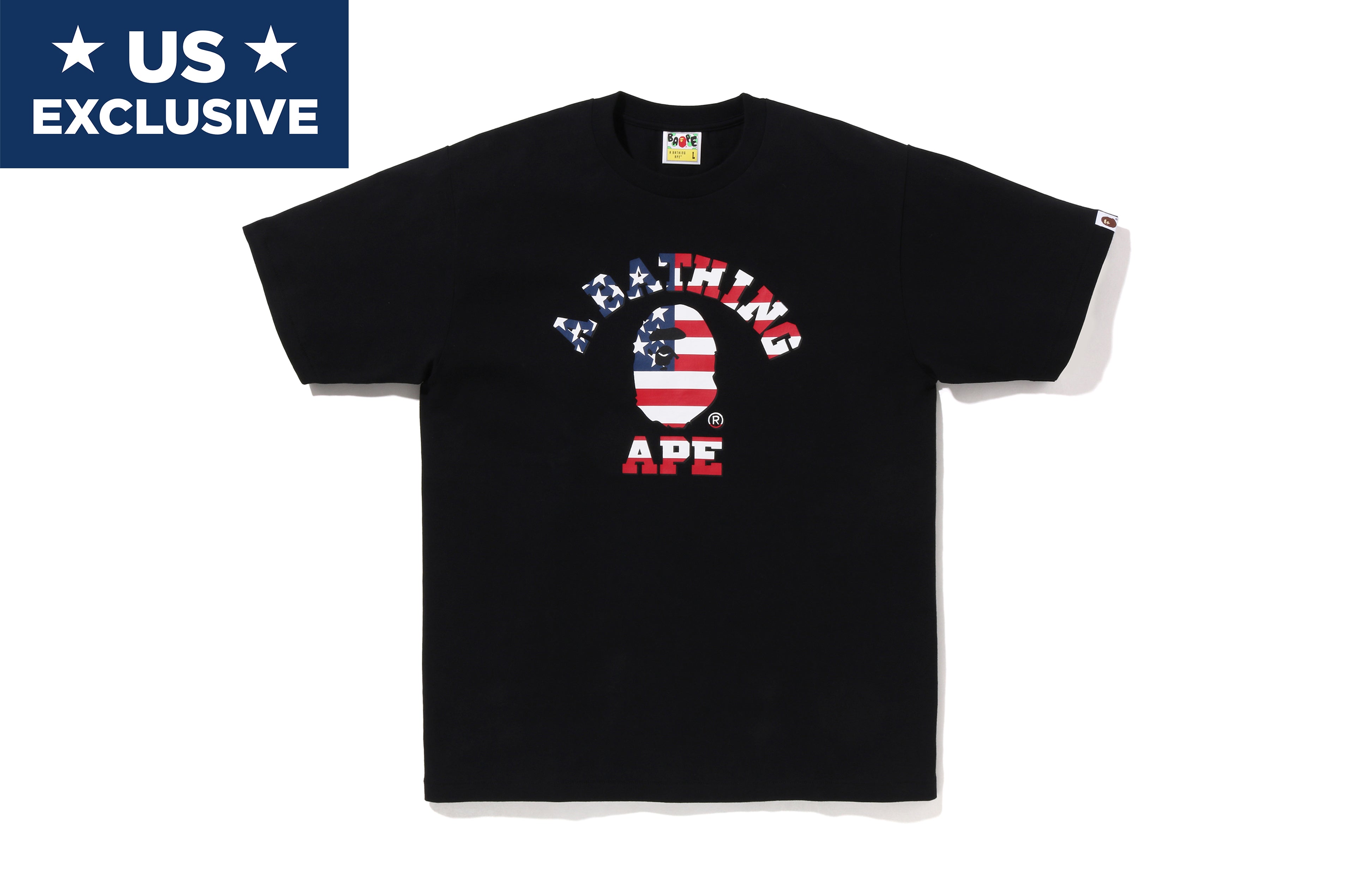 BAPE US LIMITED COLLECTION COLLEGE TEE MENS