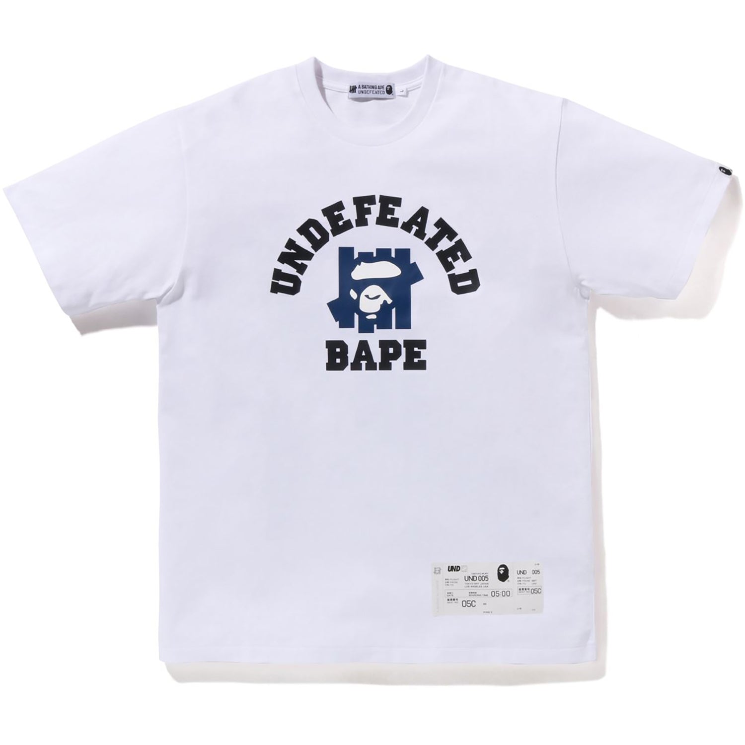 正規店低価A BATHING APE / UNDEFEATED カレッジ Tシャツ エイプ Tシャツ/カットソー(半袖/袖なし)