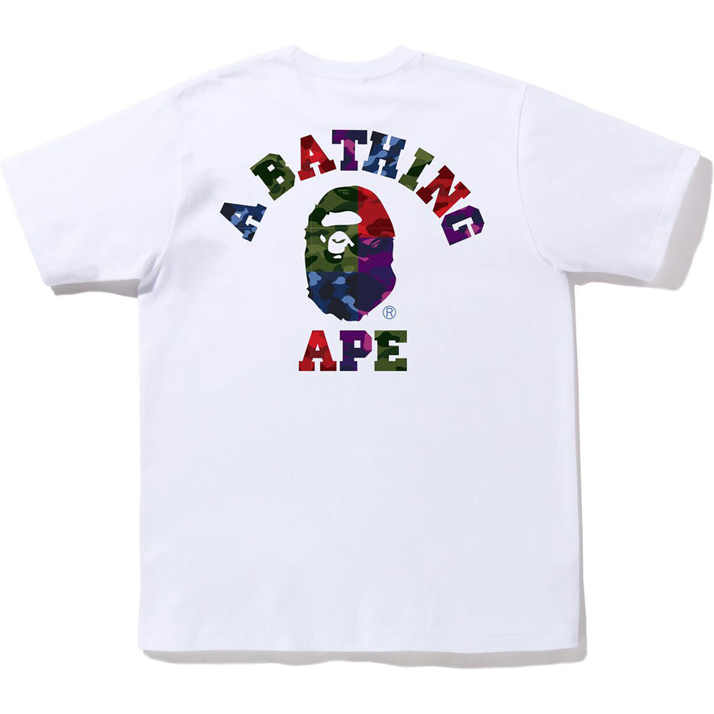 COLOR CAMO CRAZY COLLEGE ATS TEE MENS | us.bape.com