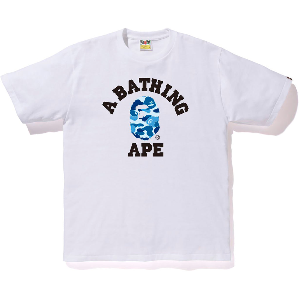 ABC CAMO COLLEGE TEE MENS | us.bape.com