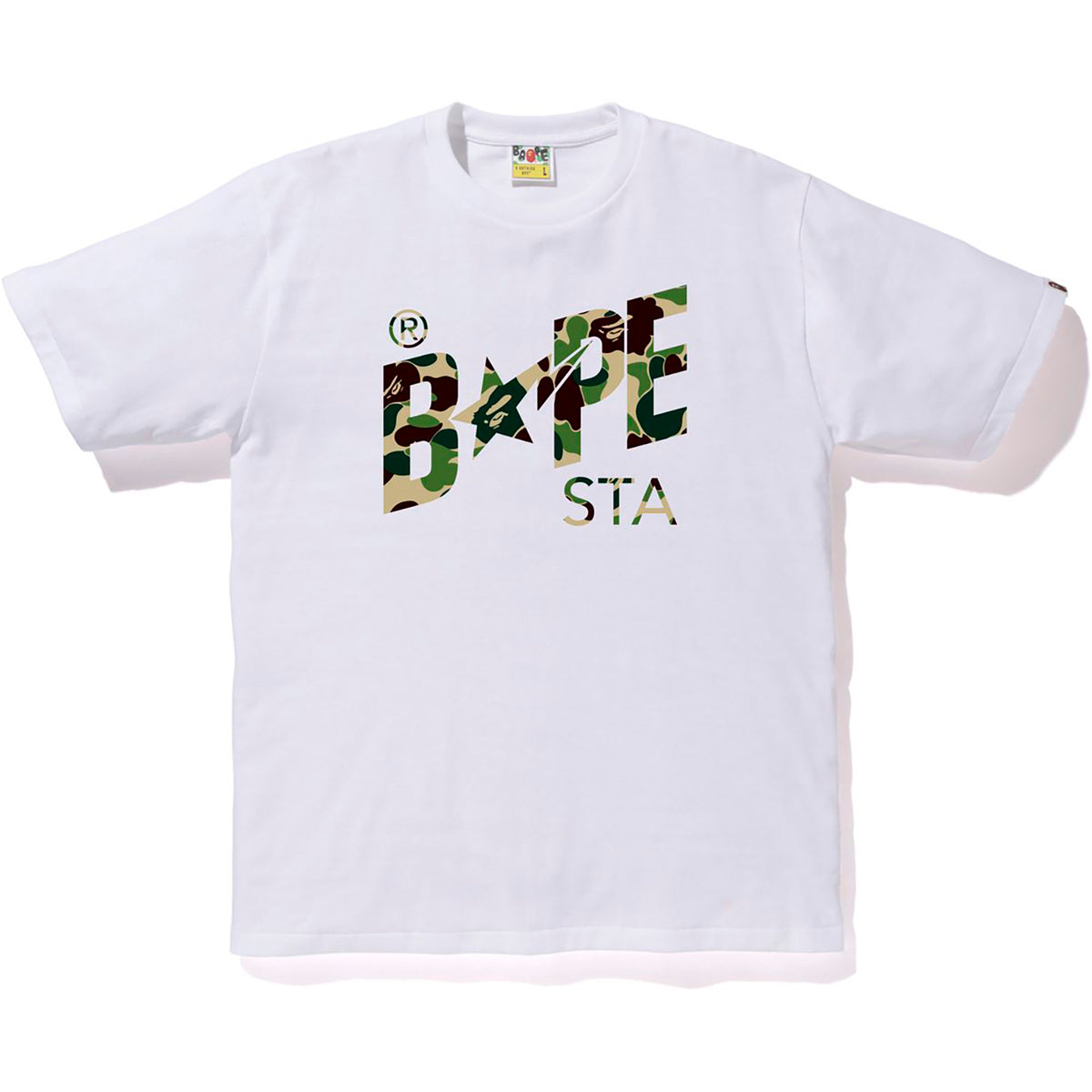ABC CAMO BAPE STA LOGO TEE MENS