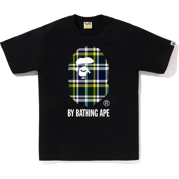 Brand New Bape White Logo Check Plaid Tee Size Small 2024