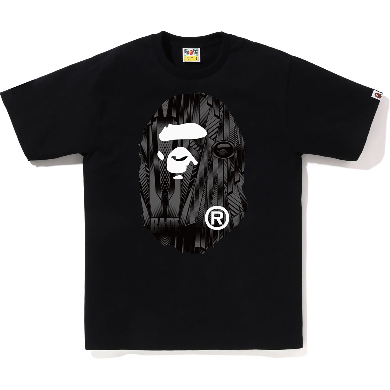 Bape t shirt black and white hotsell