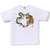 JAPAN CULTURE TIGER AND DRAGON TEE MENS
