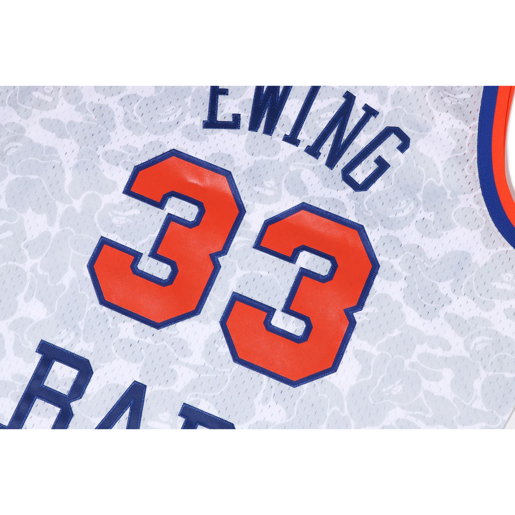 Bape Mitchell & Ness Knicks ABC Basketball Swingman Jersey White - Novelship