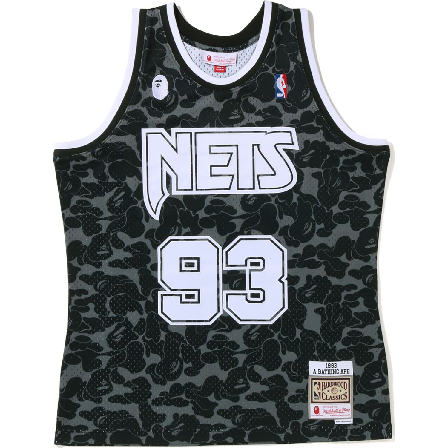 BAPE X MITCHELL u0026 NESS BROOKLYN NETS JERSEY TANK TOP MENS