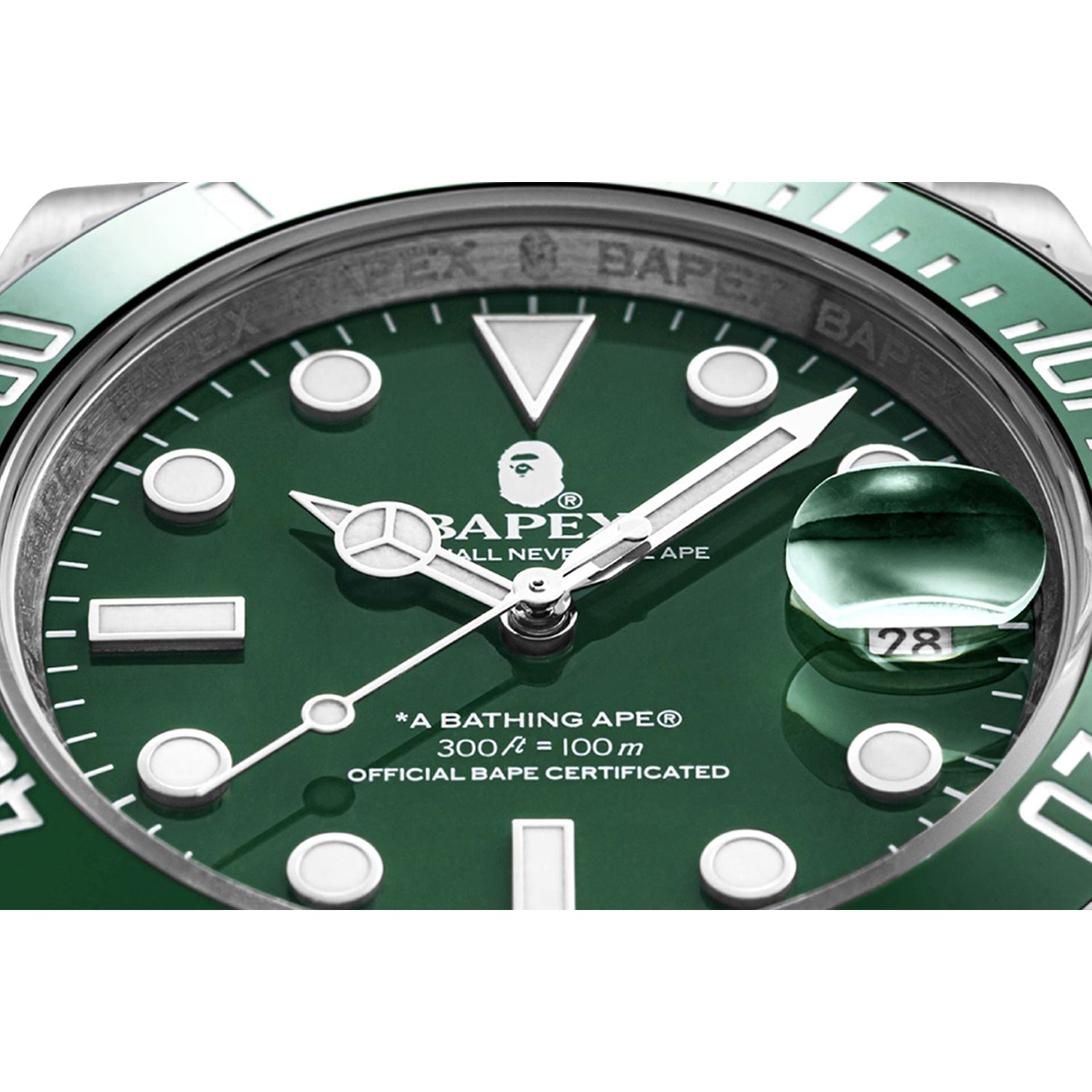 A BATHING APE TYPE 1 BAPEX GREEN ベイペックス - 時計