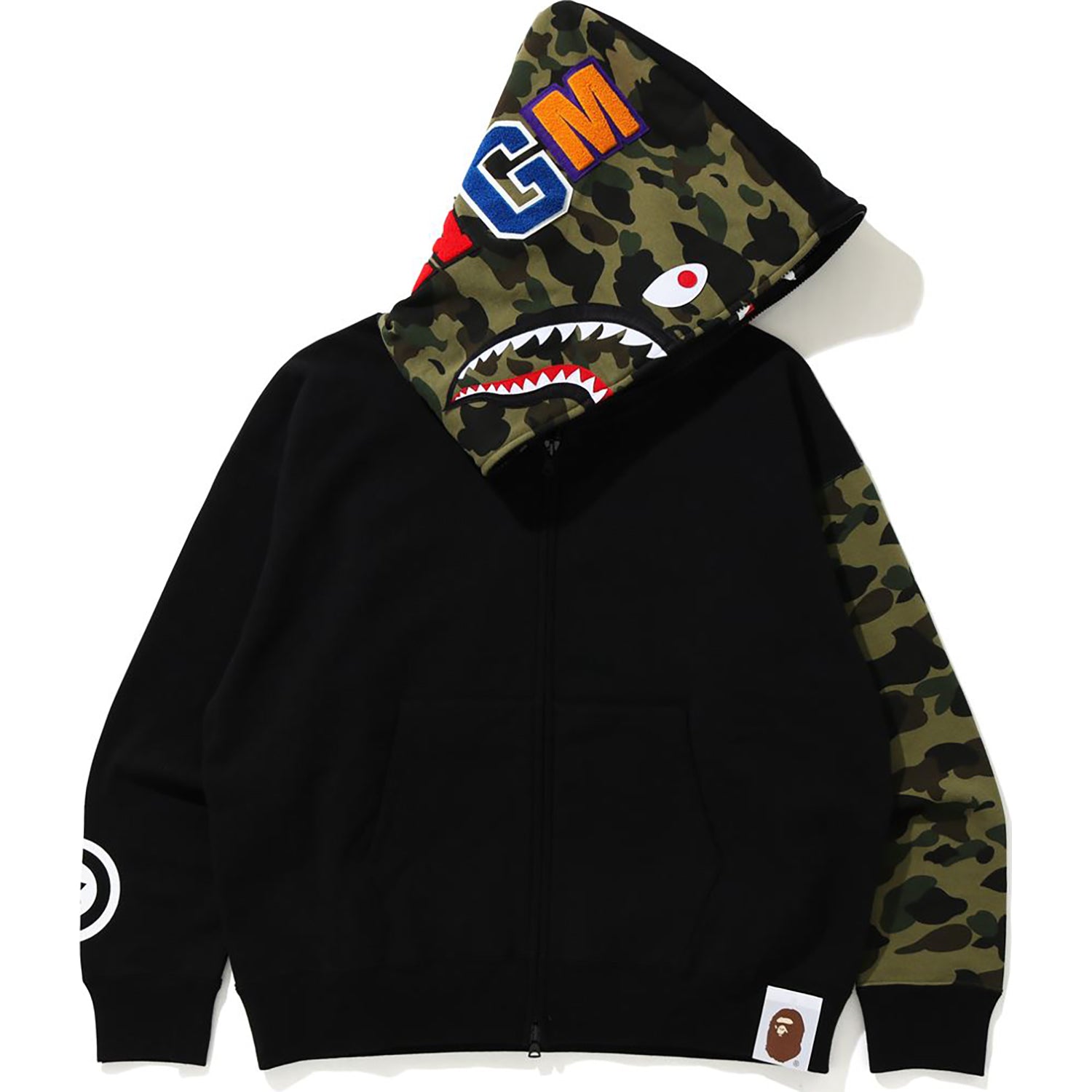 トップス A BATHING APE Shark Full Zip Hoodie L GIANT SHARK FULL ZIP HOODIE MENS – us.bape.com