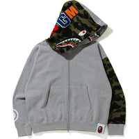 GIANT SHARK FULL ZIP HOODIE MENS