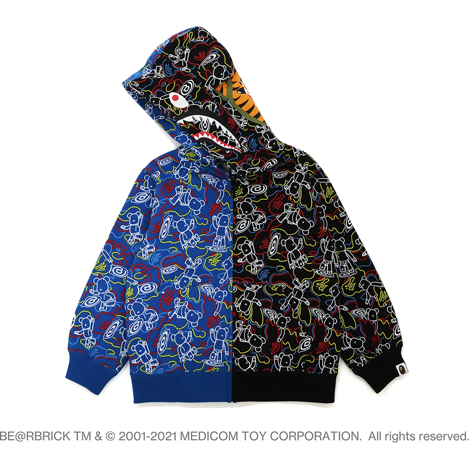 Bape half zip pullover hoodie hotsell