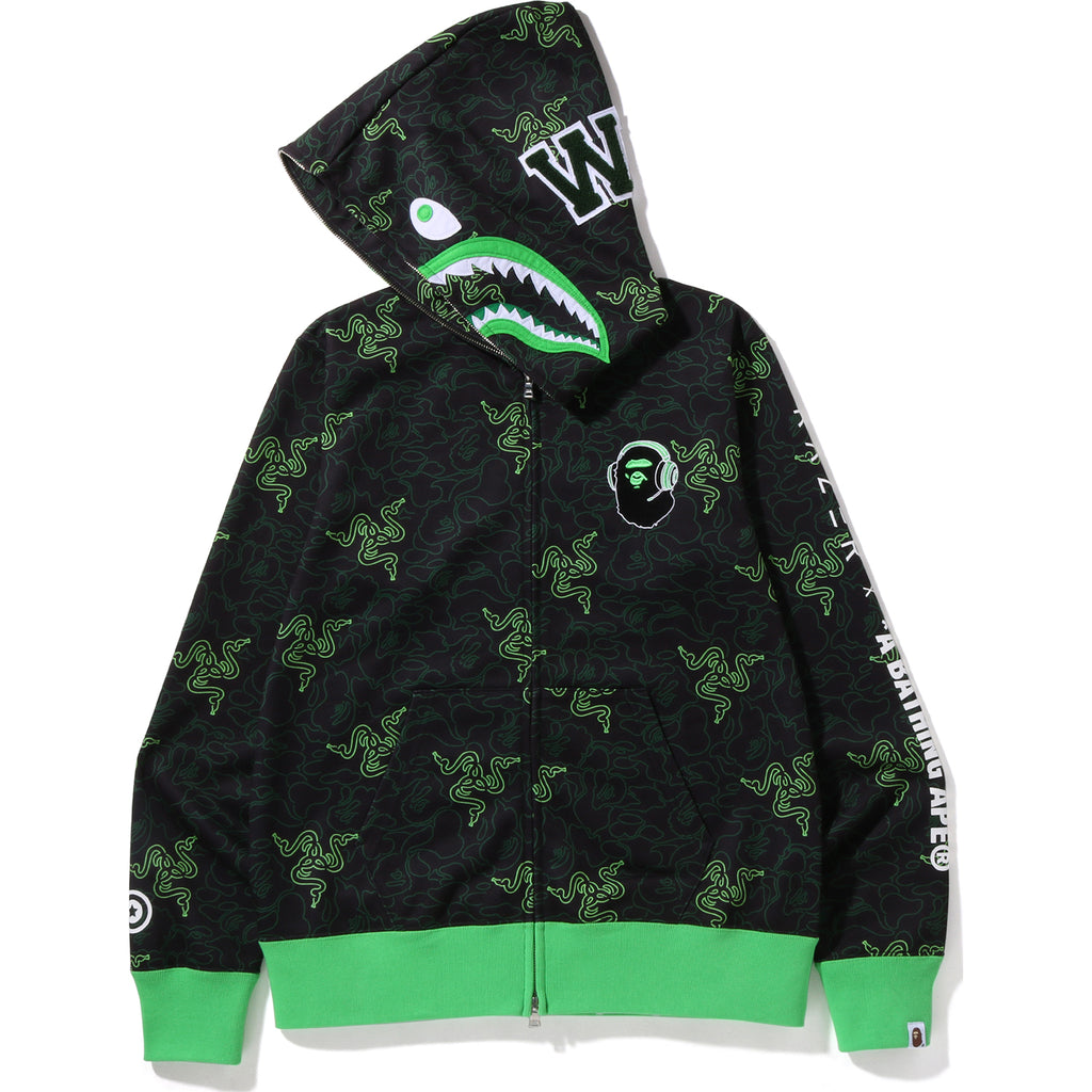 BAPE ART CAMO SHARK HOODIE MENS