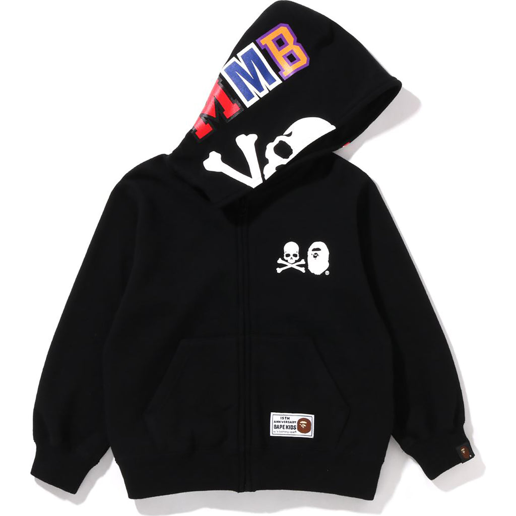 BK15TH ANNIVERSARY X MASTERMIND BAPE SHARK ZIP HOODIE KIDS