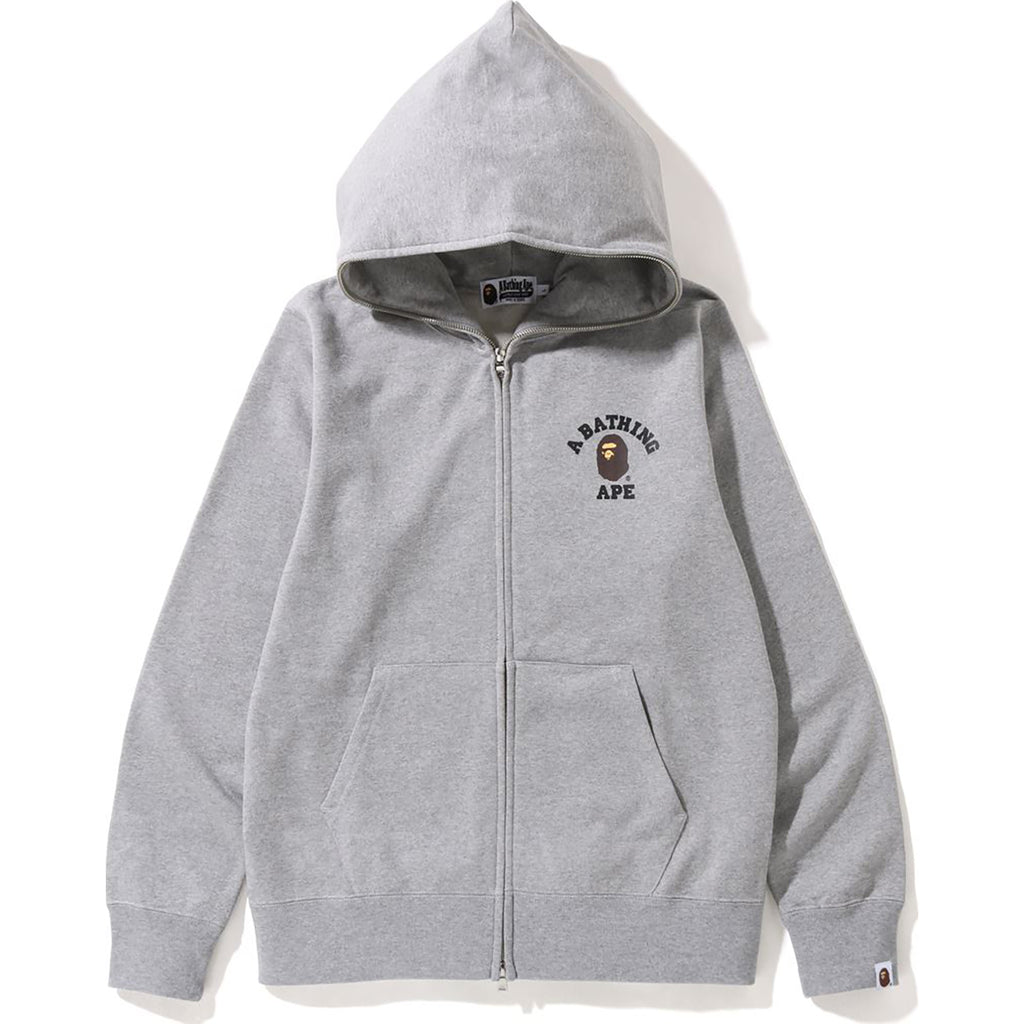 COLLEGE ONE POINT FULL ZIP HOODIE BAPEC MENS us.bape