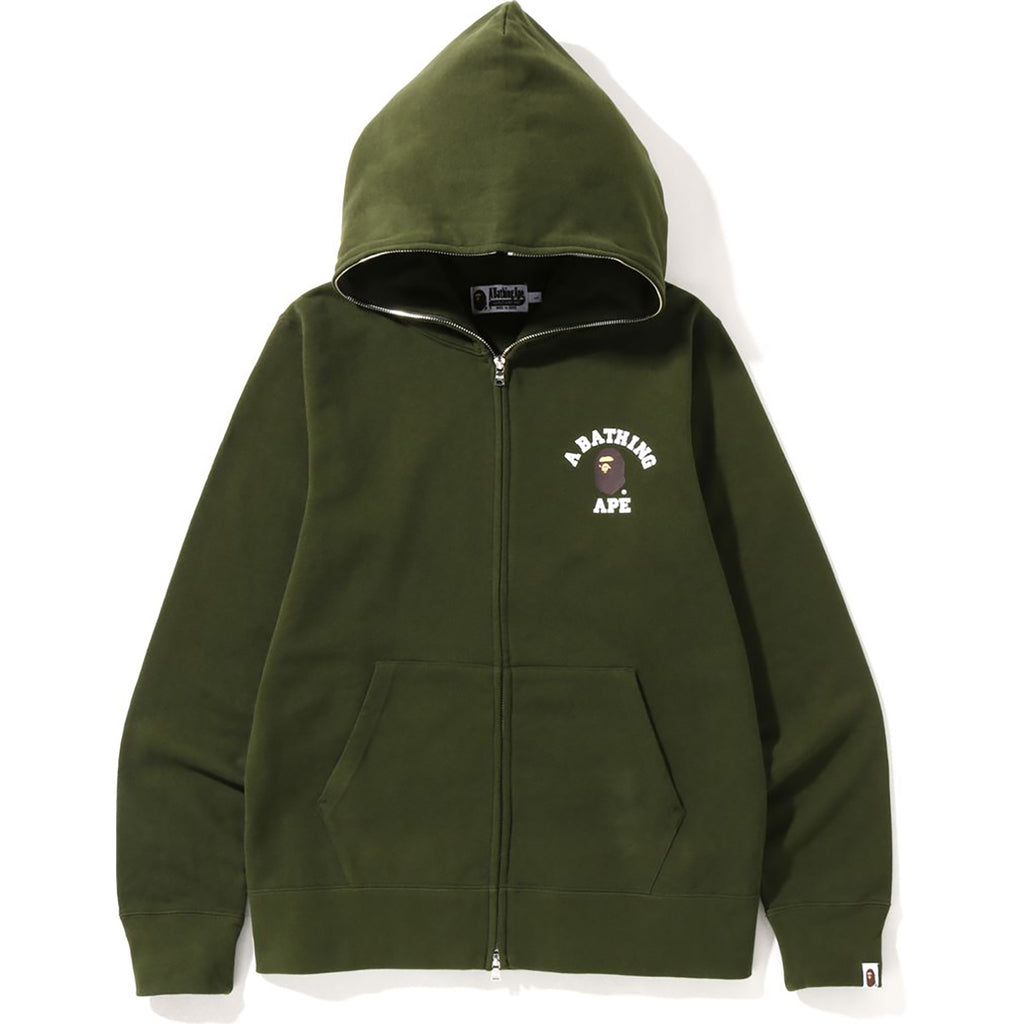 Bape college discount full zip hoodie