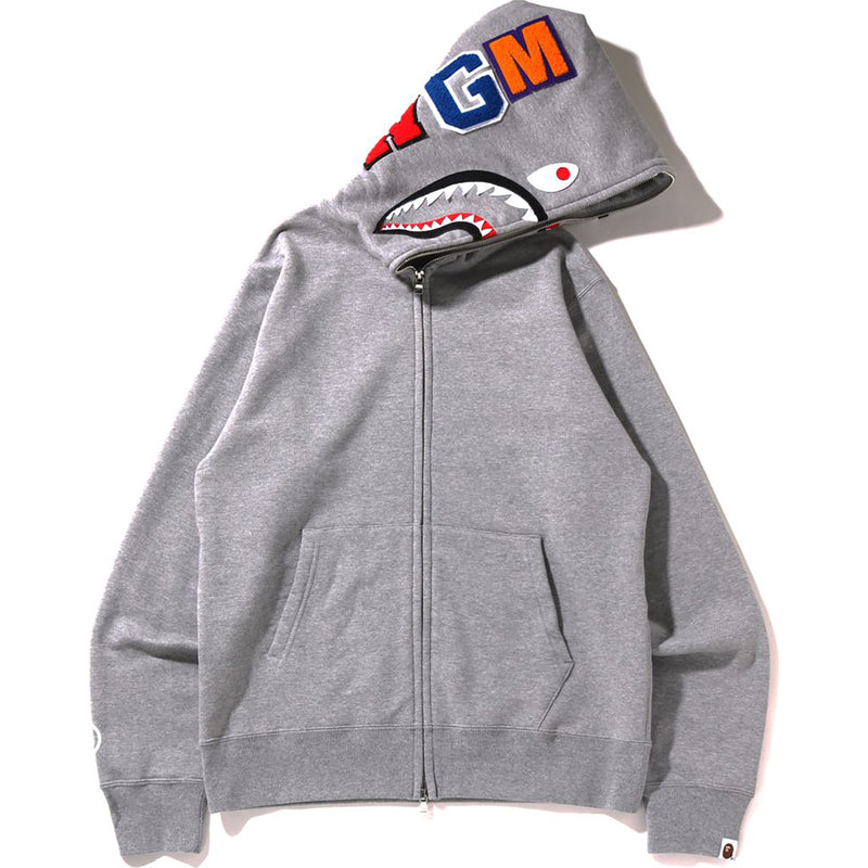 SHARK FULL ZIP HOODIE MENS