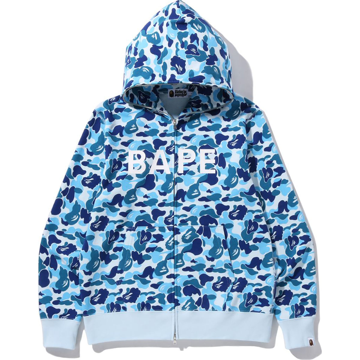 ABC CAMO BAPE FULL ZIP HOODIE MENS