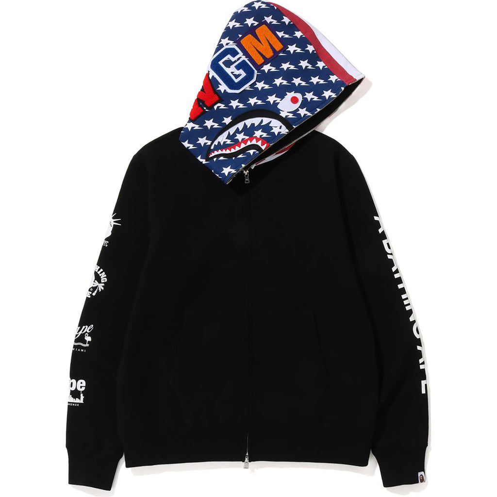 BAPE US LIMITED COLLECTION SHARK FULL ZIP HOODIE MENS | us