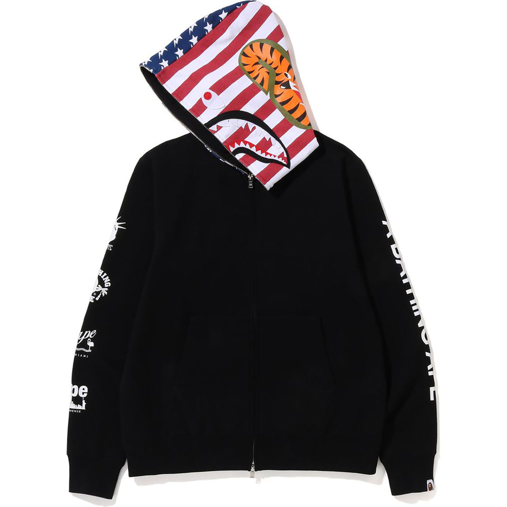 BAPE US LIMITED COLLECTION SHARK FULL ZIP HOODIE MENS us.bape