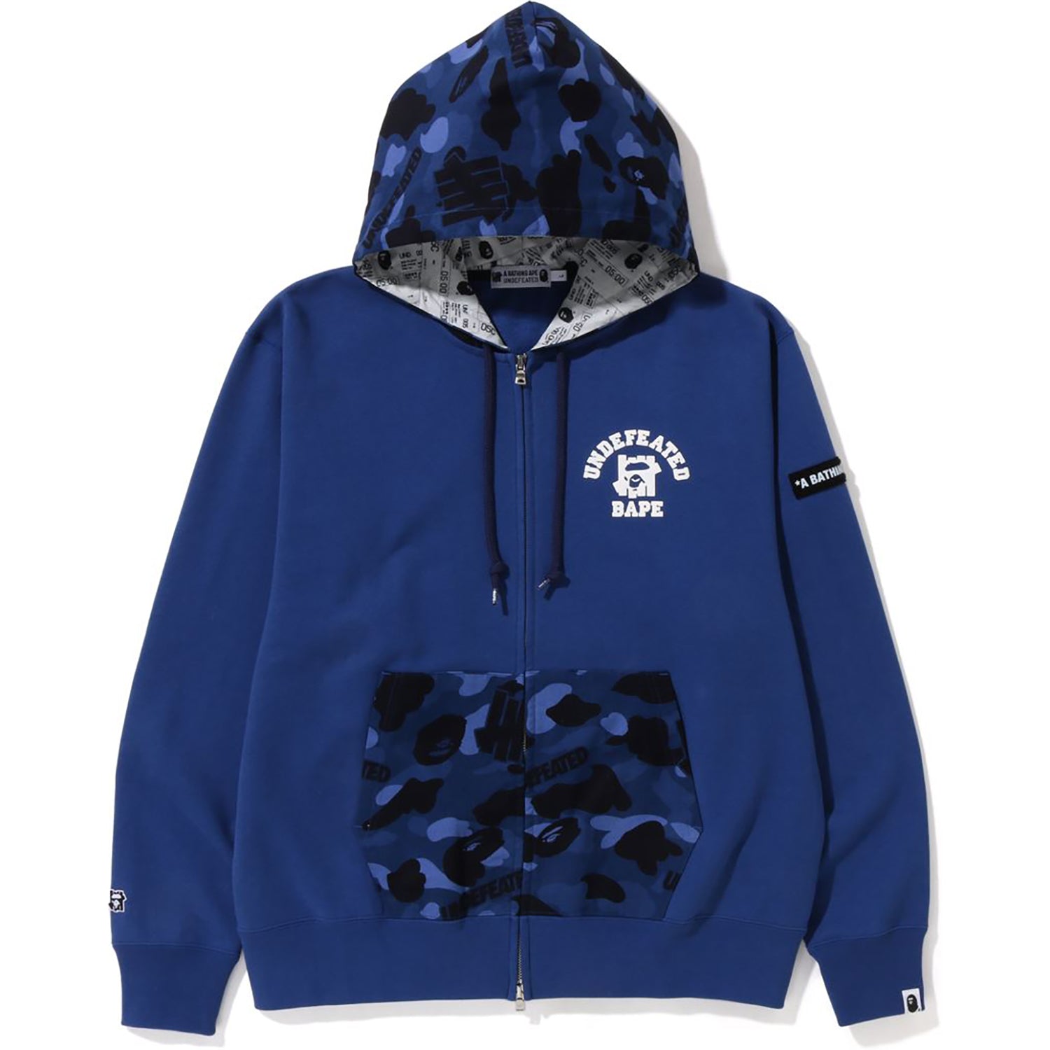 BAPE X UNDEFEATED COLOR CAMO RELAXED ZIP HOODIE MENS – us.bape.com