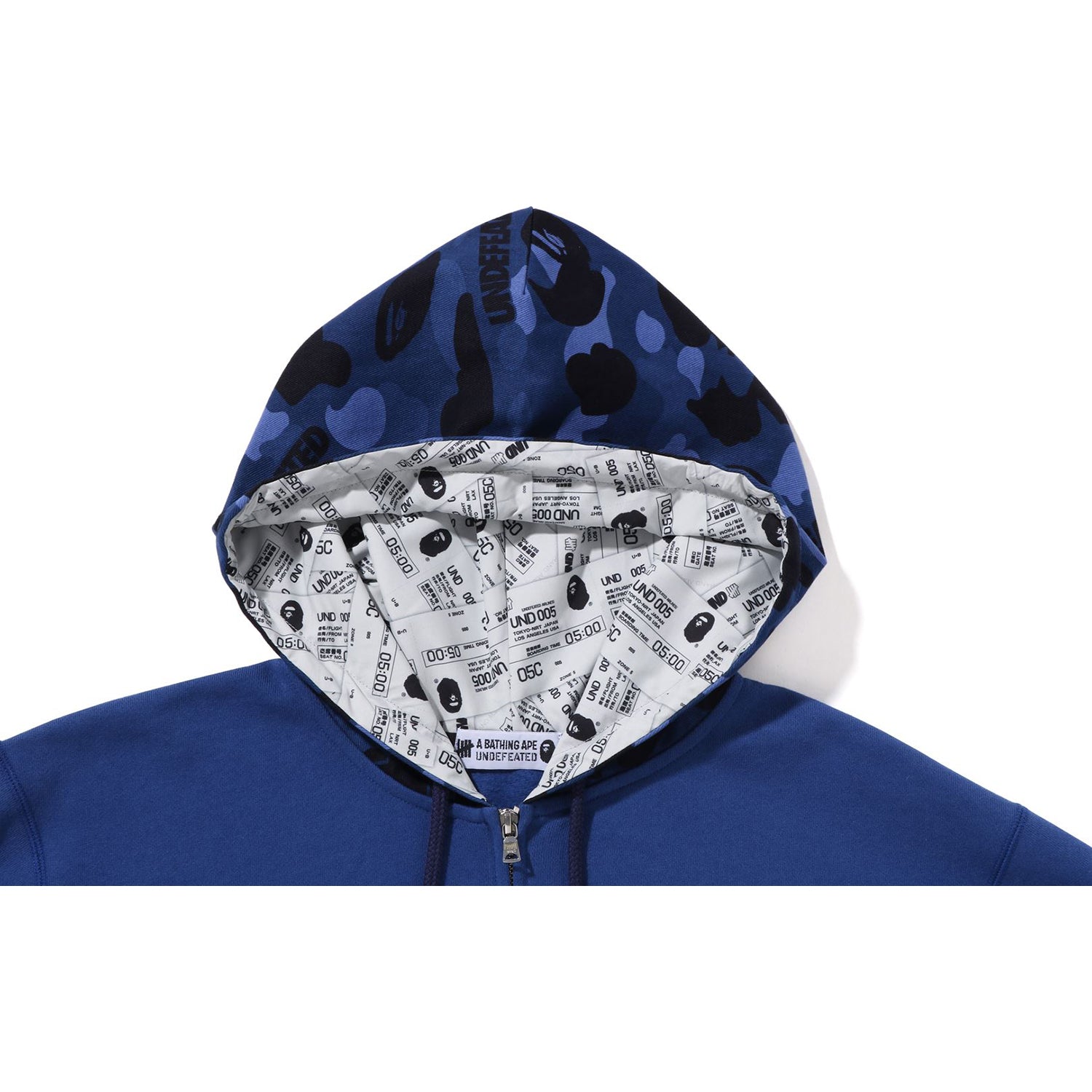 BAPE X UNDEFEATED COLOR CAMO RELAXED ZIP HOODIE MENS – us.bape.com