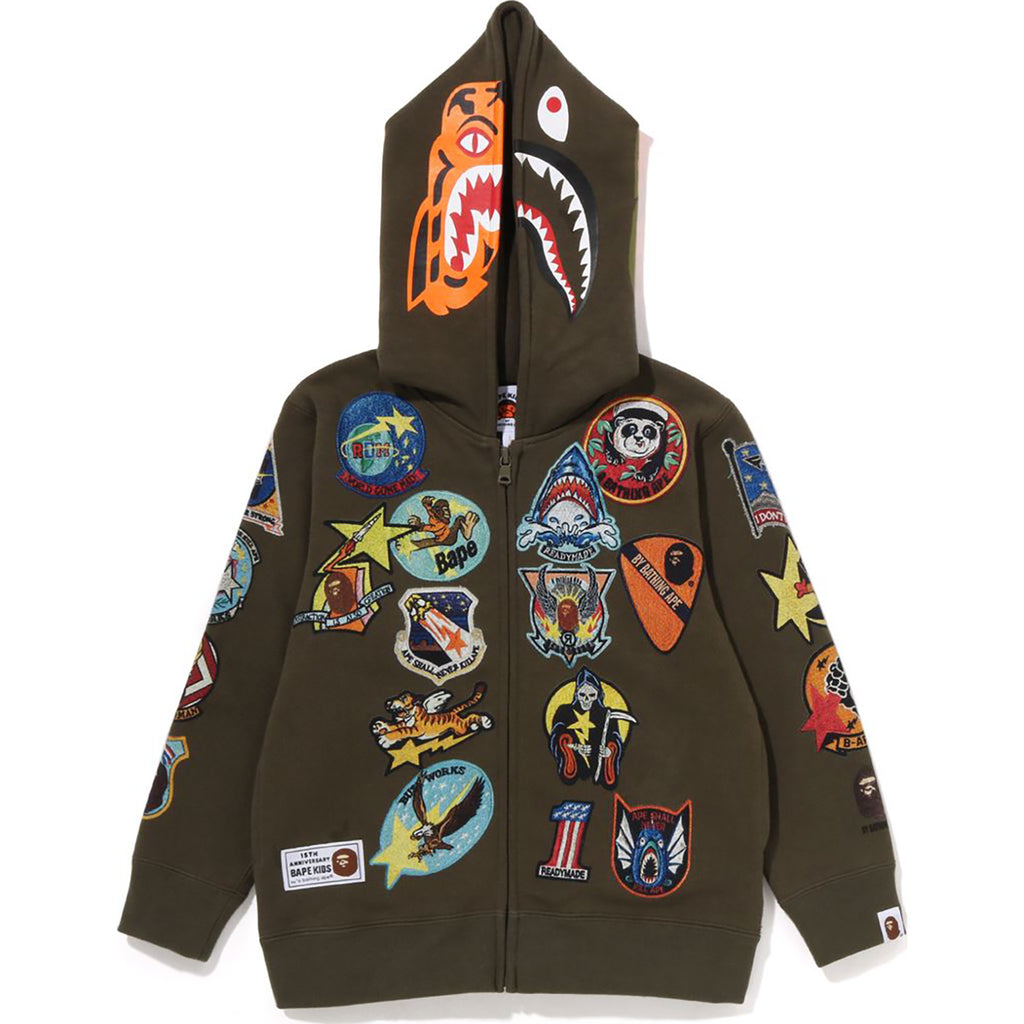 BK15TH ANNIVERSARY X READYMADE TIGER SHARK HOODIE KIDS | us.bape.com