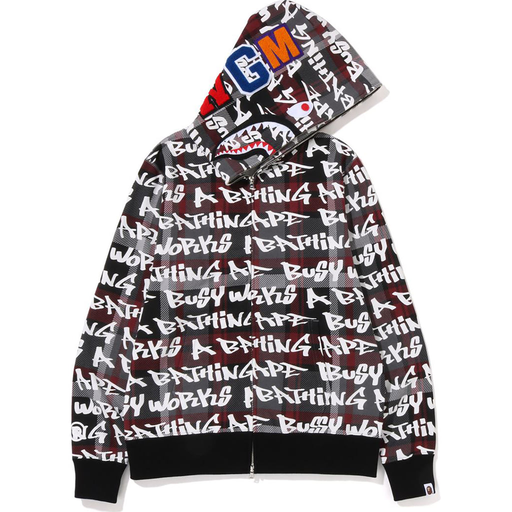 A Bathing Ape Color Camo Detachable Shark Full Zip Hoodie 'Blue