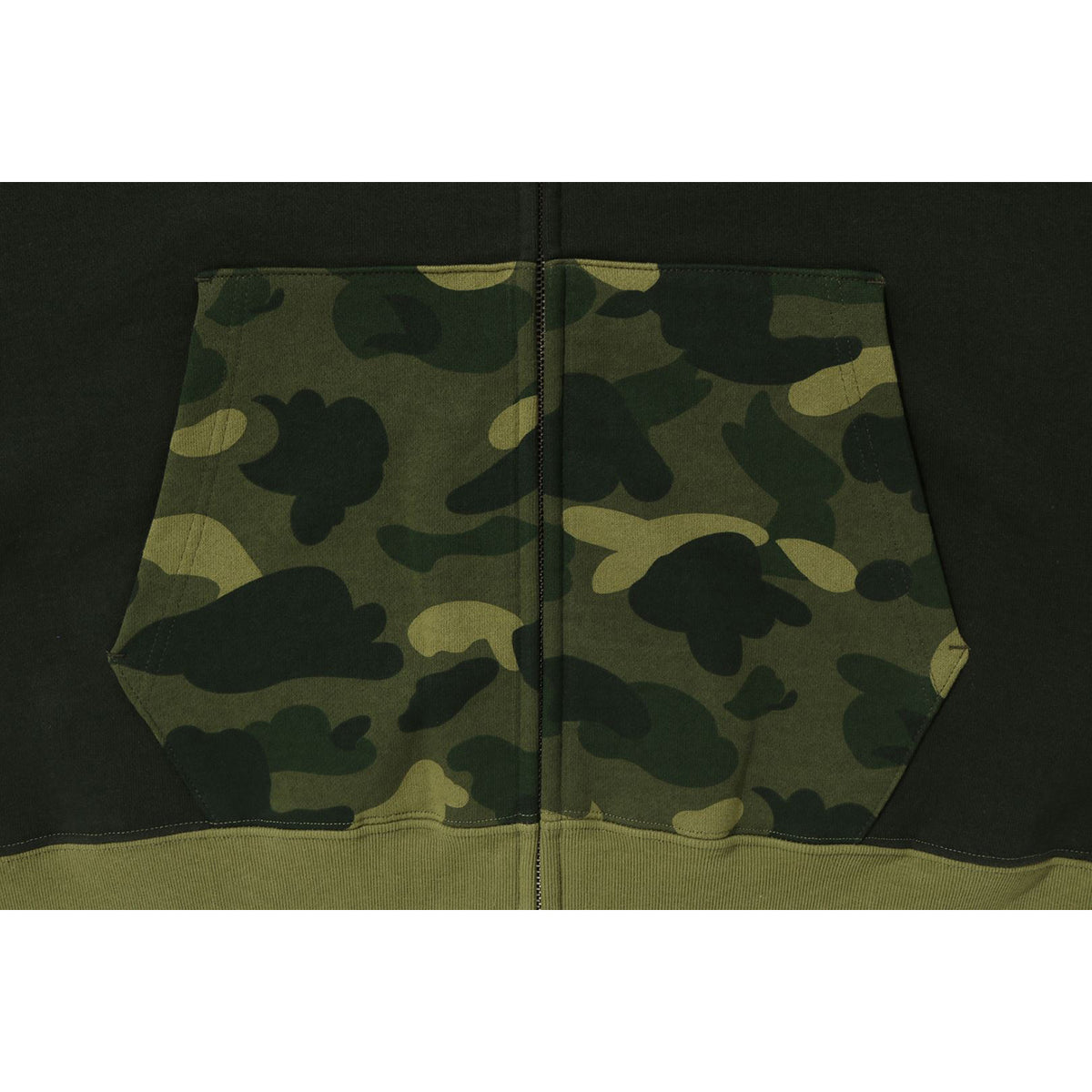 COLOR CAMO RELAXED FIT FULL ZIP HOODIE MENS