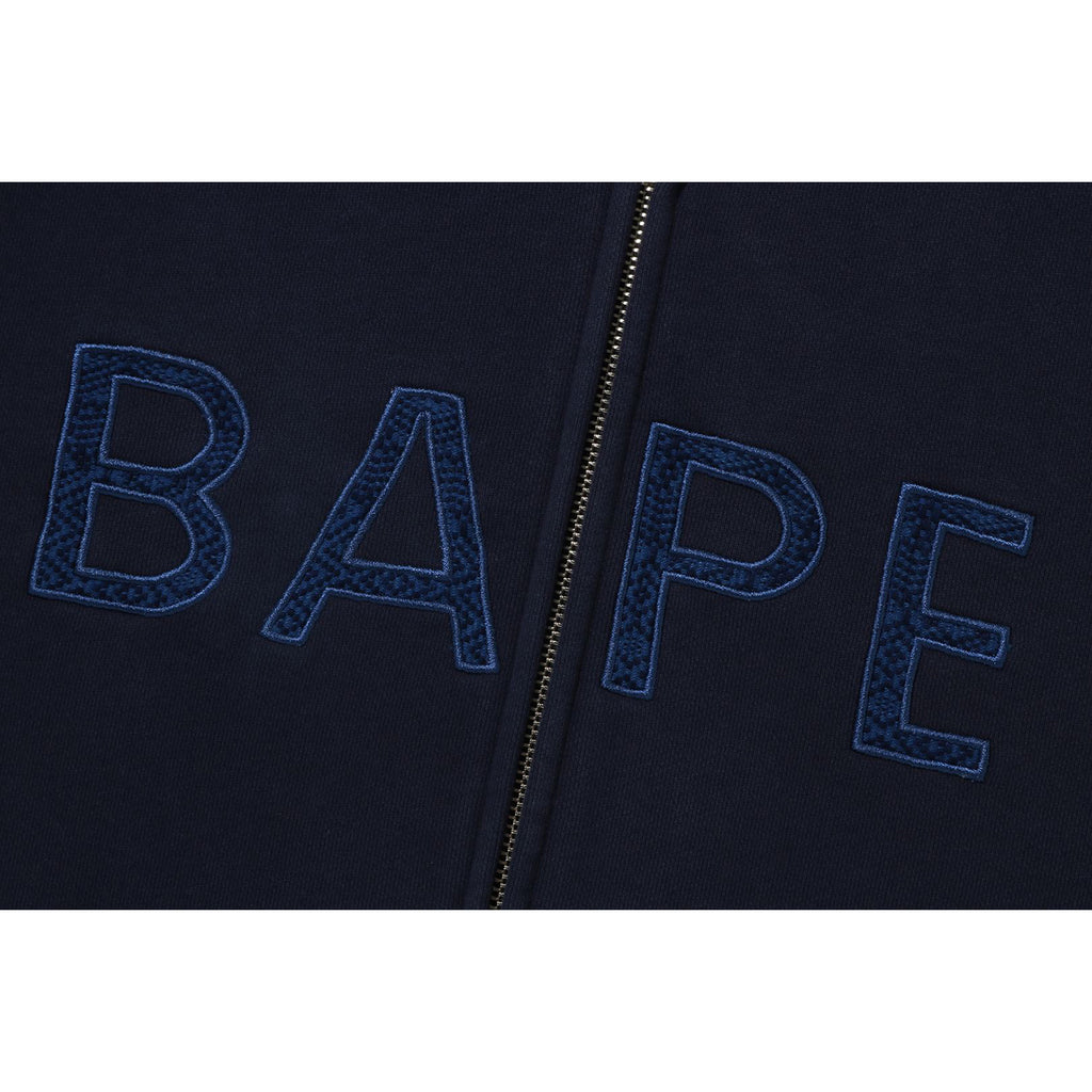 Bape applique best sale full zip hoodie