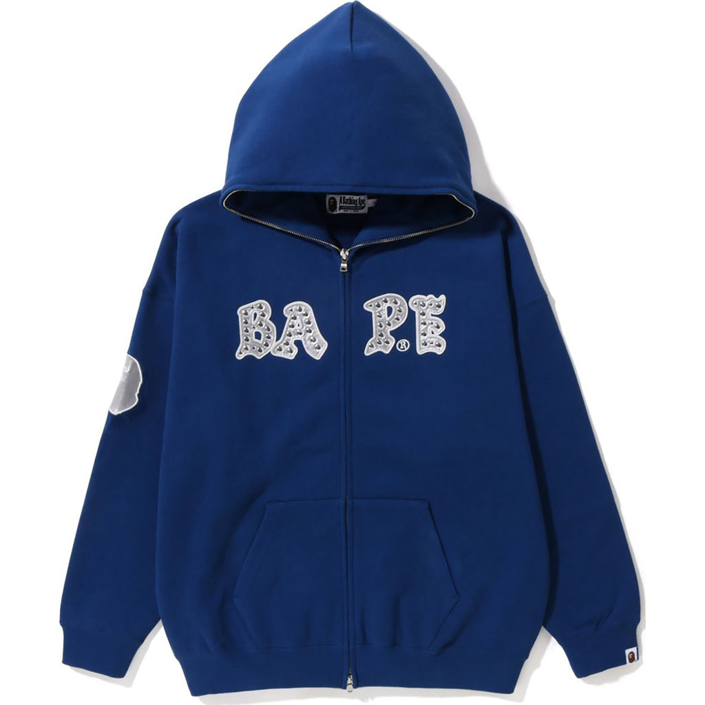 Blue and black bape hoodie new arrivals