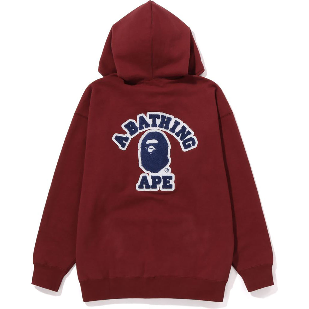 Burgundy outlet bape hoodie