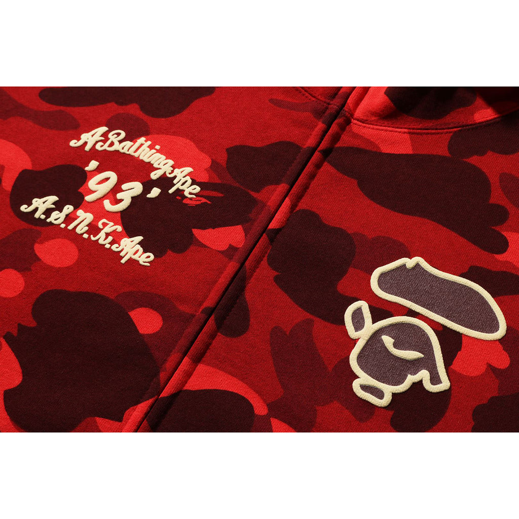 A BATHING APE COLOR CAMO OVERSIZED FULL ZIP HOODIE LADIES