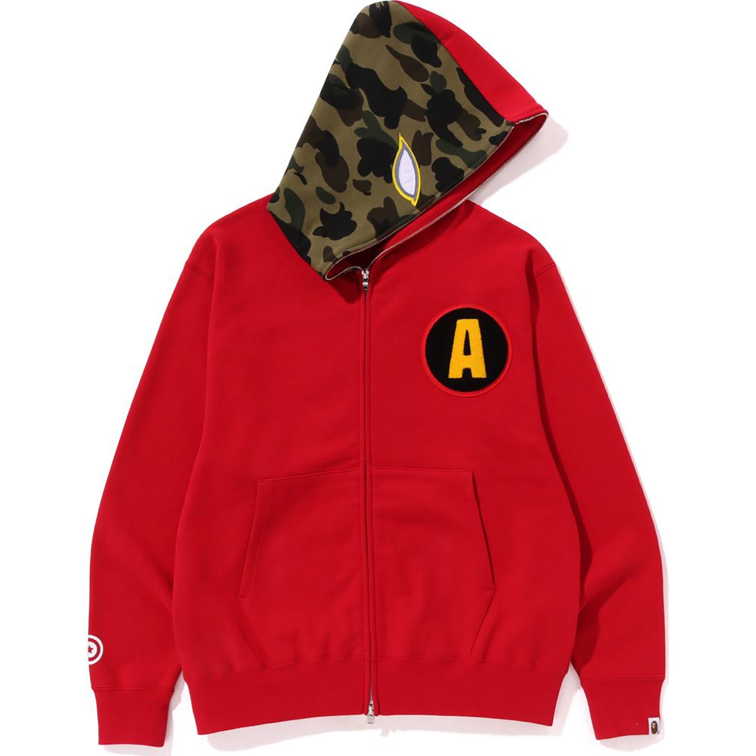 Bape red hoodie newest for men