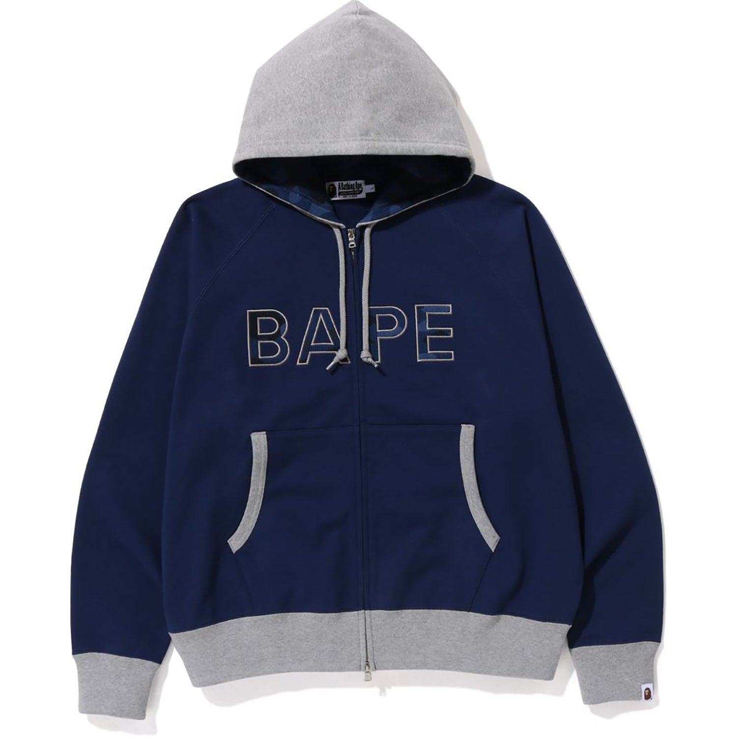 Bape Color Camo Thermal Patch Loose Fit Zip Hoodie Purple