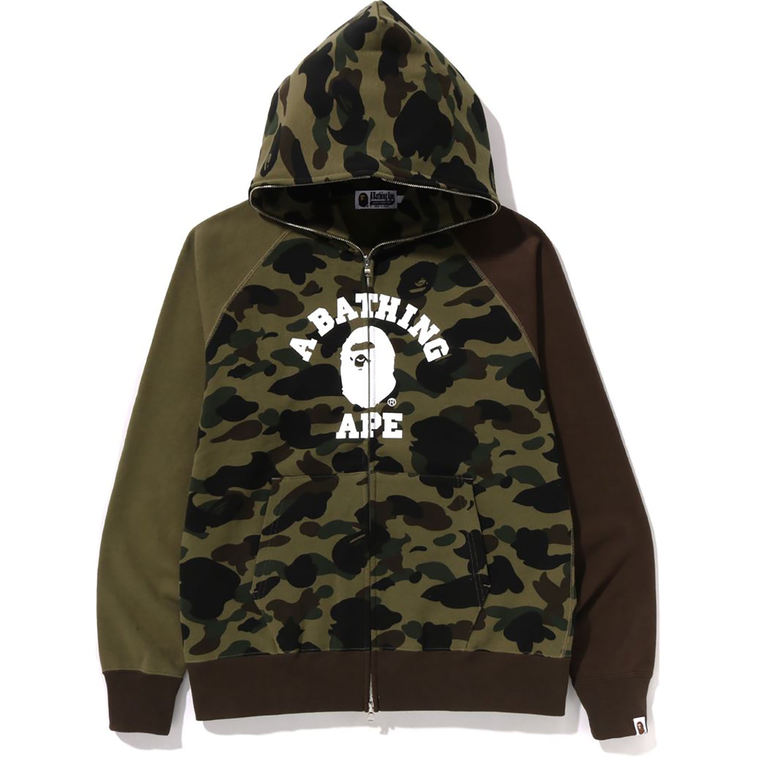 1ST CAMO CRAZY COLLEGE FULL ZIP HOODIE MENS – us.bape.com