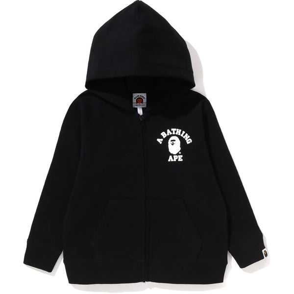 COLLEGE ZIP HOODIE KIDS – us.bape.com